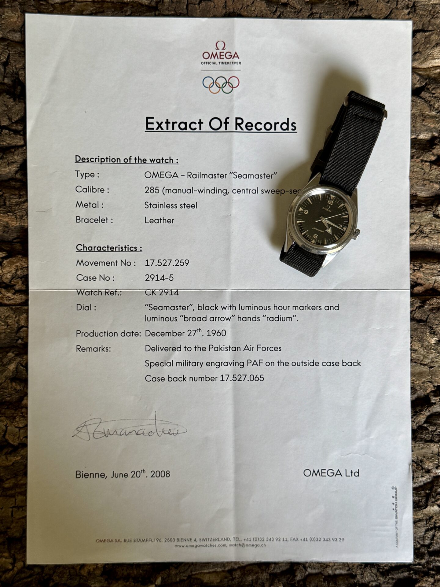 Omega Railmaster/Seamaster PAF - Ref CK2914 - 1960 – Image 10