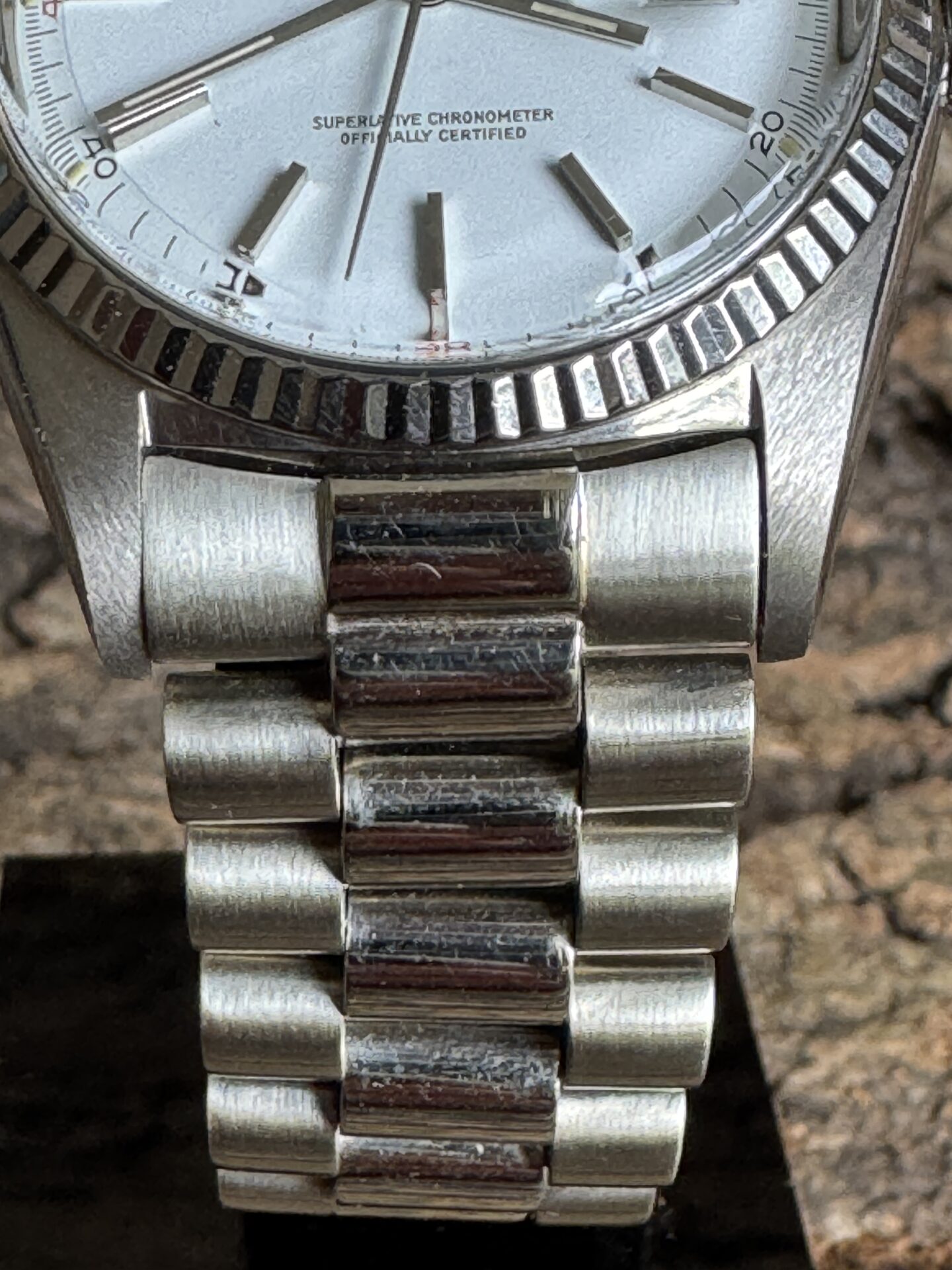 Rolex Day-Date Président Or Blanc Full Set de 1968 – Image 5