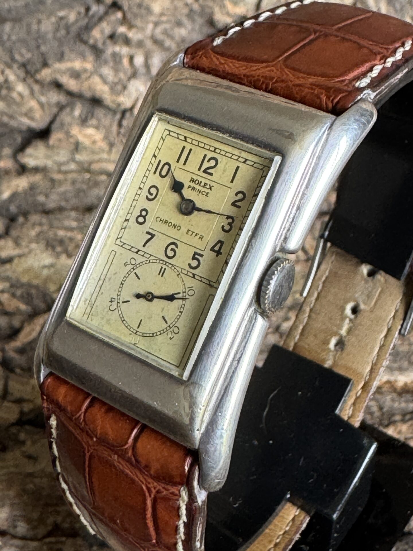 Rolex Prince Brancard Argent de 1939 Ref 971 – Image 3