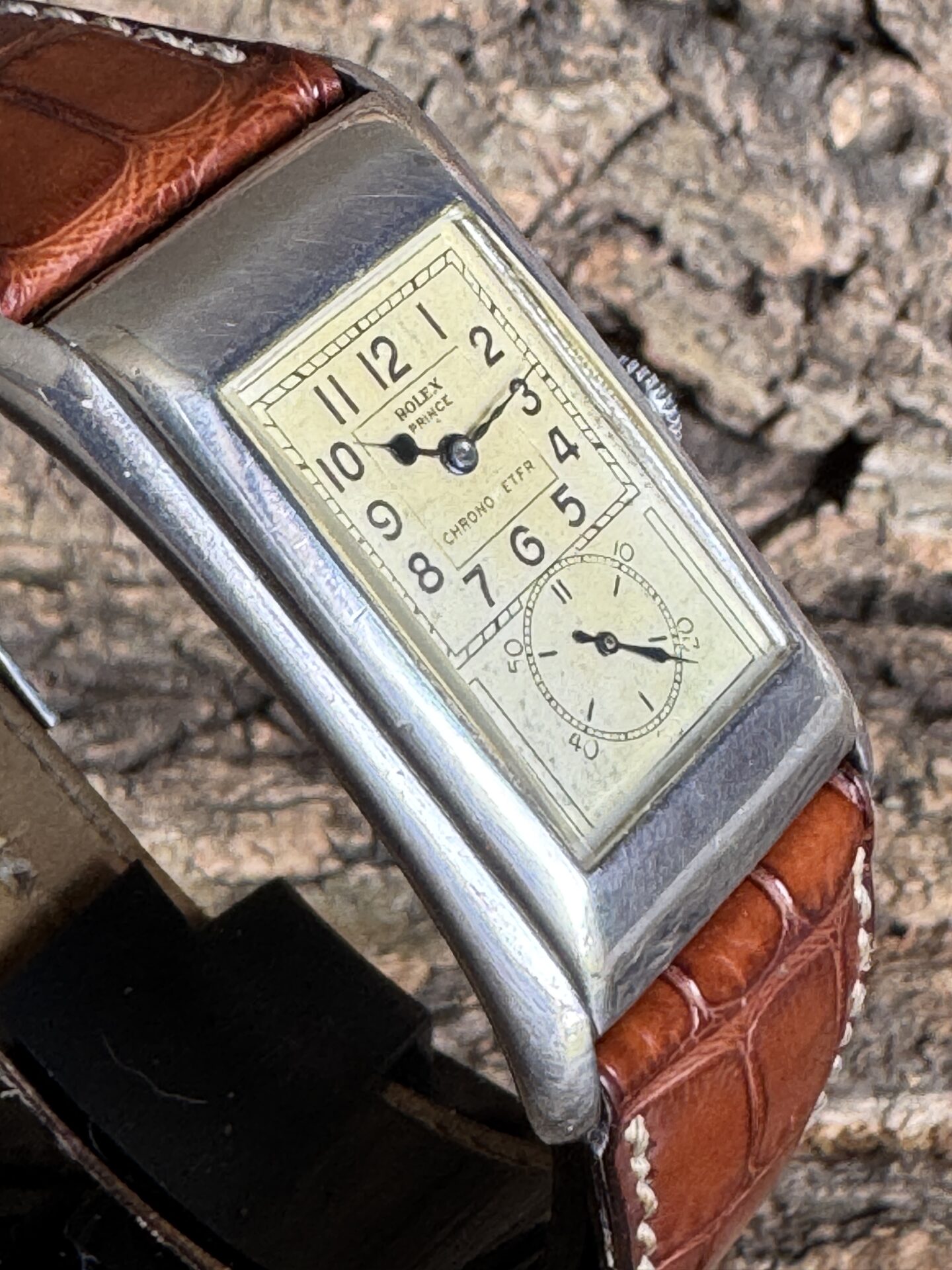 Rolex Prince Brancard Argent de 1939 Ref 971 – Image 4