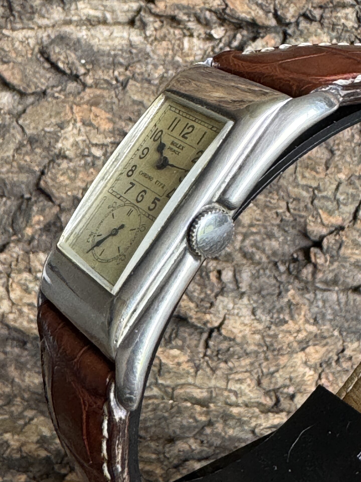 Rolex Prince Brancard Argent de 1939 Ref 971 – Image 5