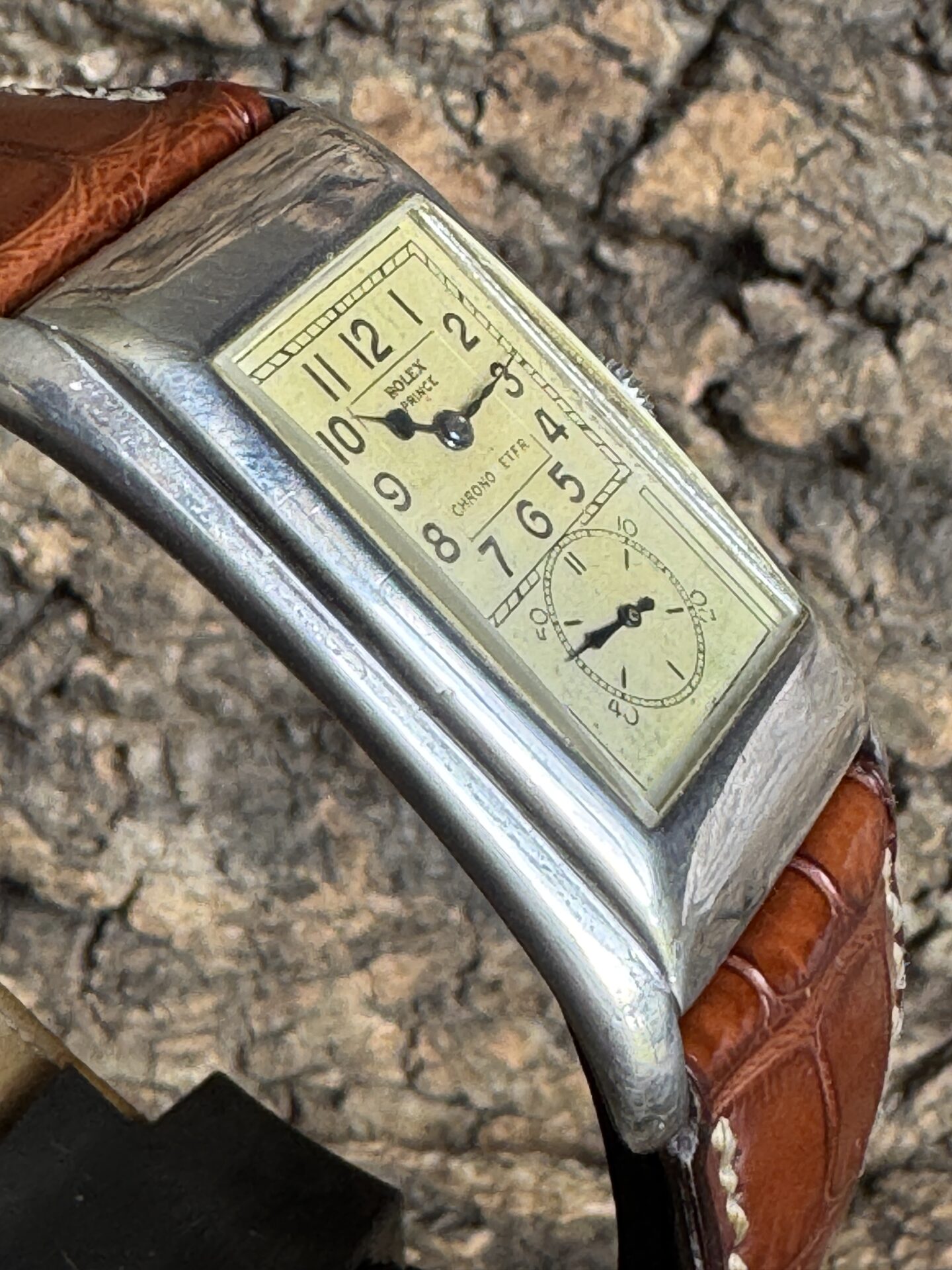 Rolex Prince Brancard Argent de 1939 Ref 971 – Image 6